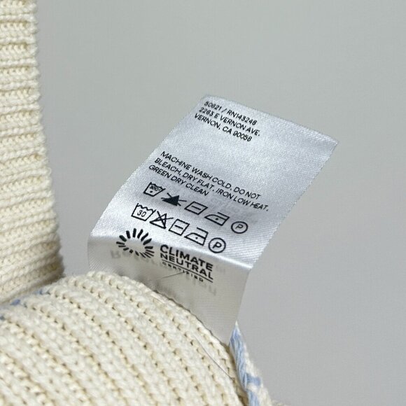 REFORMATION Janey Cotton Sweater Vest in Pablo Stripe Size Small - Picture 6 of 9